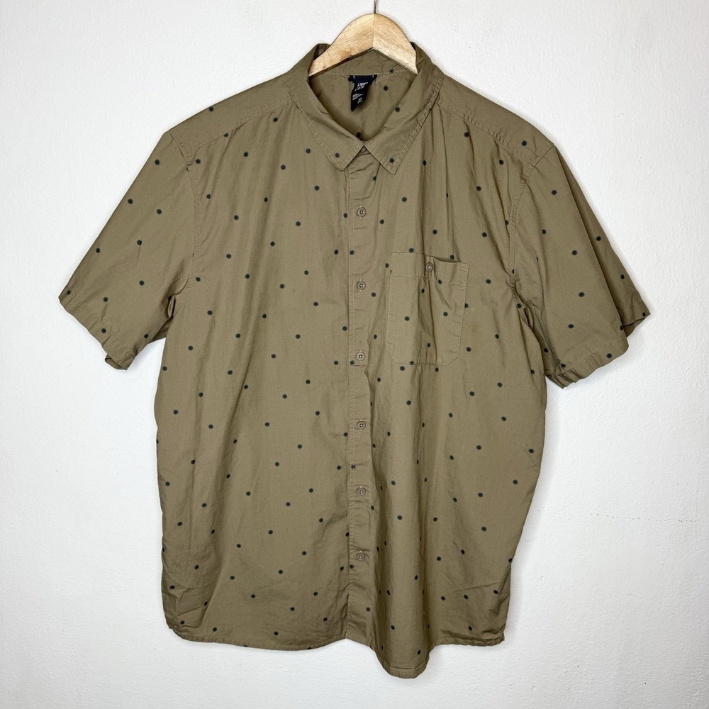 Mountain Hardwear Big Cottonwood Shirt Trail Dust Micro Sun Dot Mens XL Cotton
